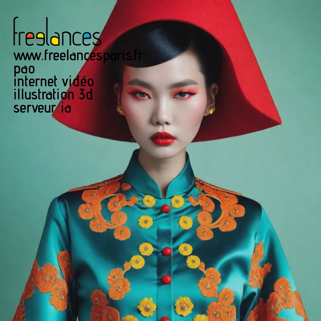 Pao mise en page internet vidéo illustration 3d serveur IA générative AI freelance paris studio de création magazines lhc94s40